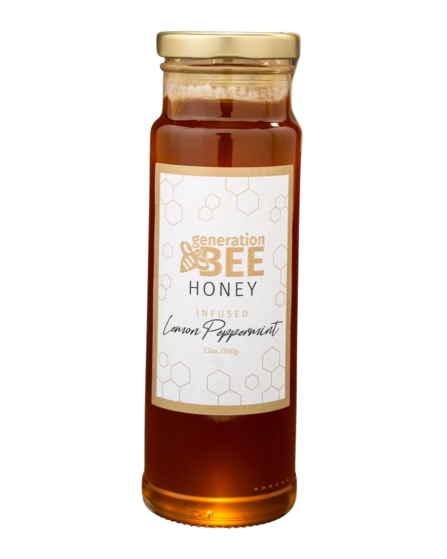 Generation Bee lemon peppermint honey jar