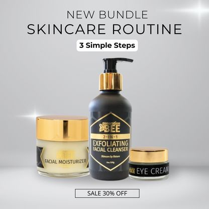Bee-Powered Skincare Routine (3-Step)