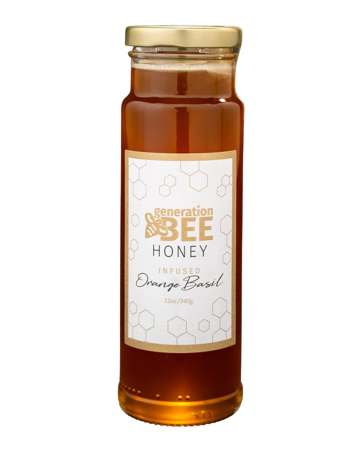 Gourmet Infused Orange Basil Honey 12 oz