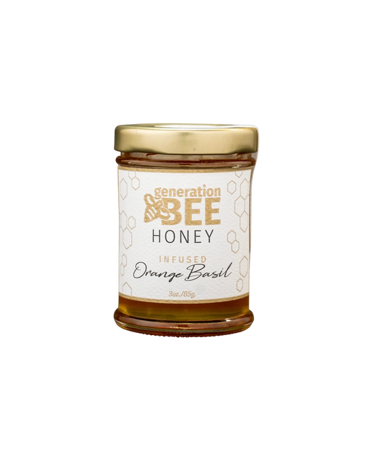 Gourmet Infused Orange Basil Honey 3 oz