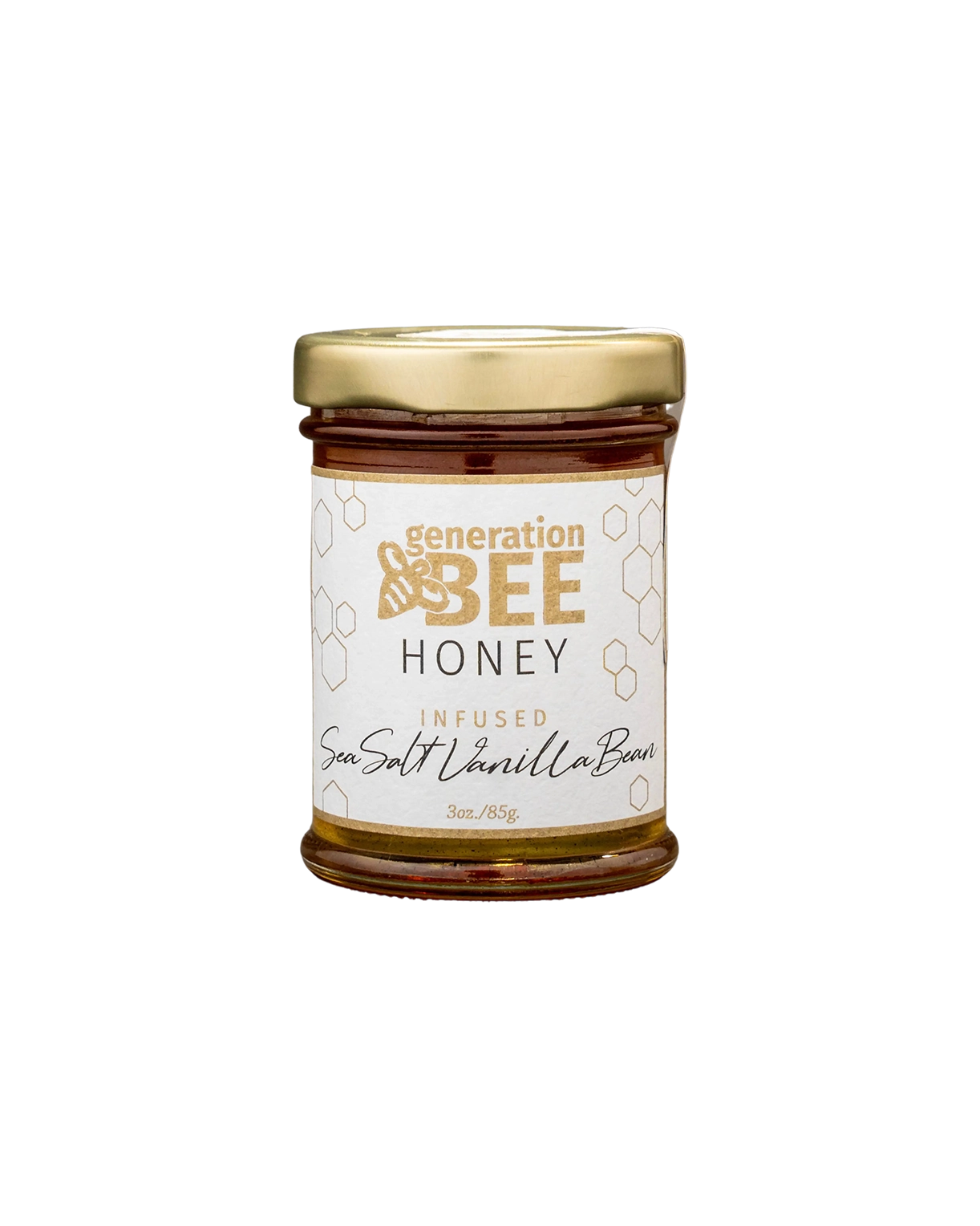 Gourmet Infused Sea Salt Vanilla Bean Honey 3 oz