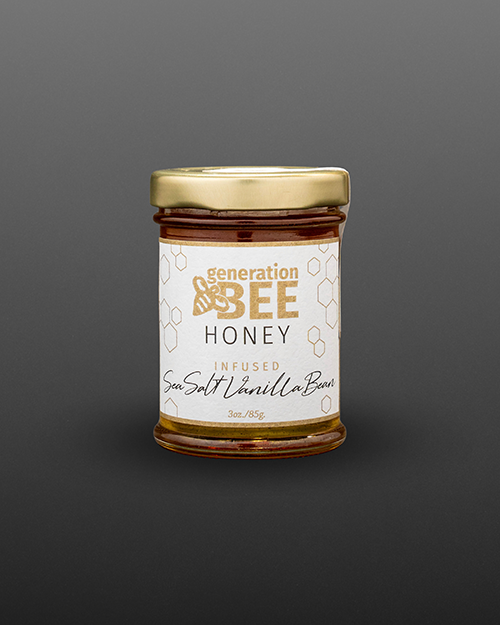 sea salt vanilla bean small  jar honey Generation Bee