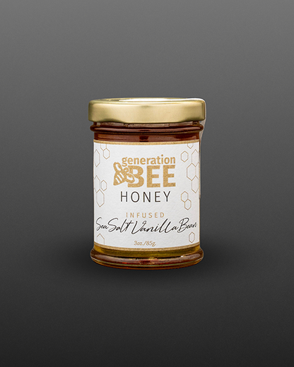sea salt vanilla bean small  jar honey Generation Bee