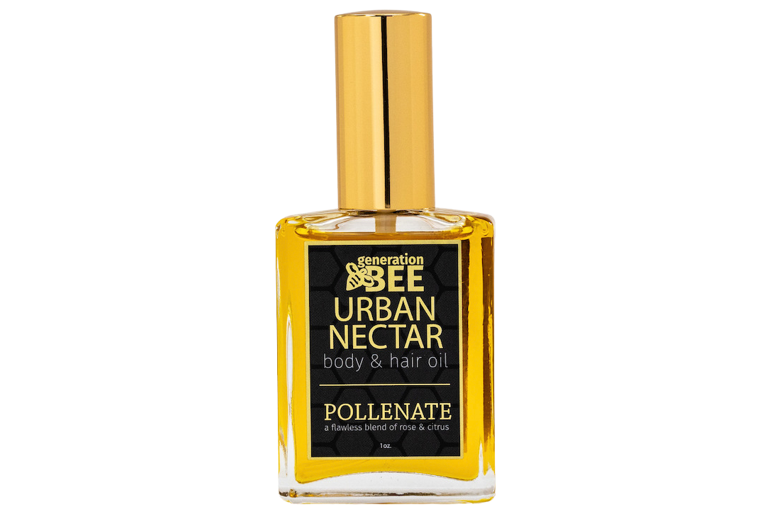 Bottle of Generation Bee Urban Nectar body and hair oil