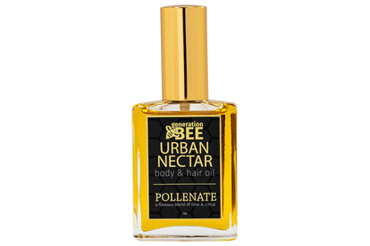 Bottle of Generation Bee Urban Nectar body and hair oil
