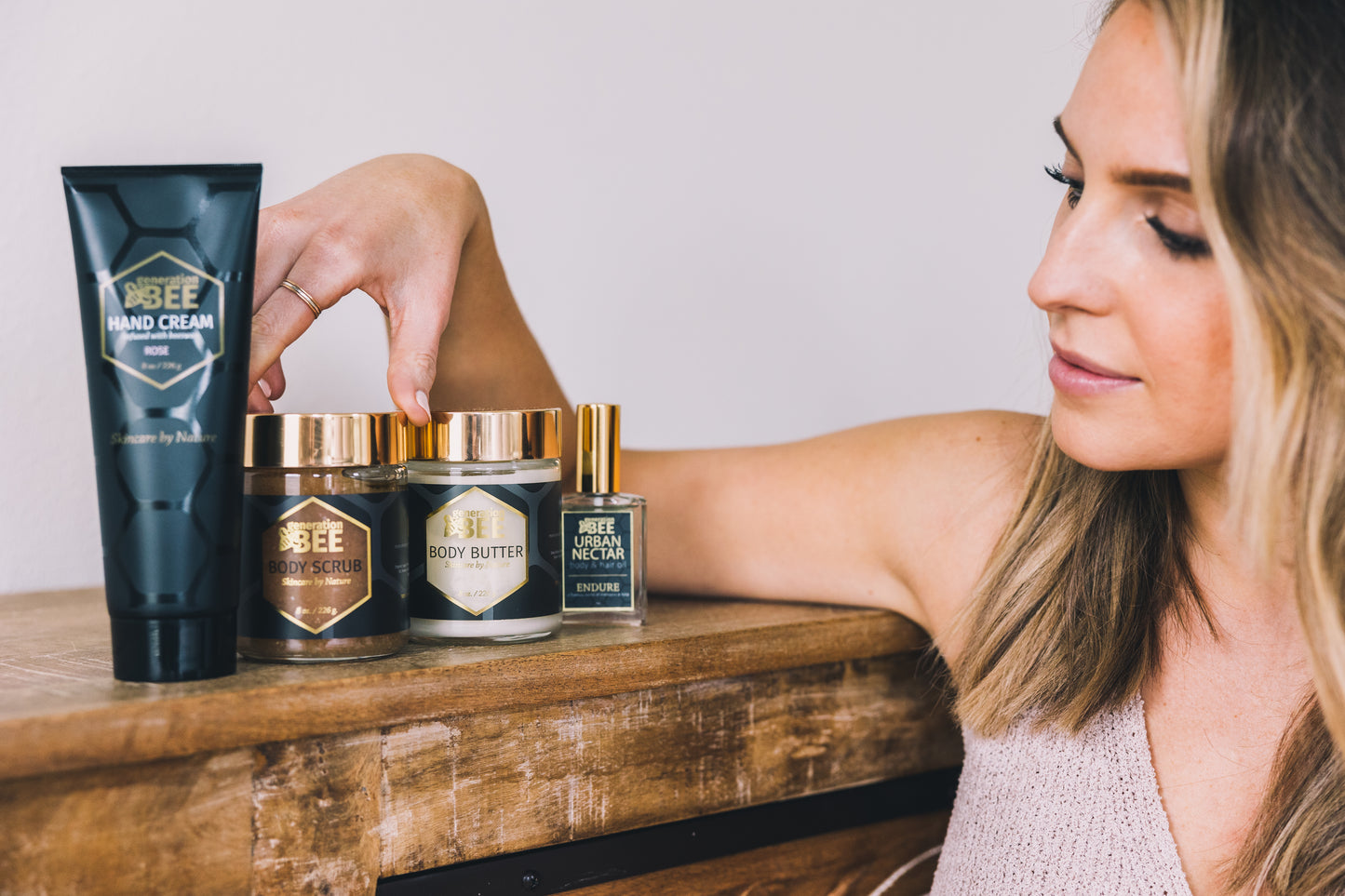 Generation Bee cosmetics on the shelf 