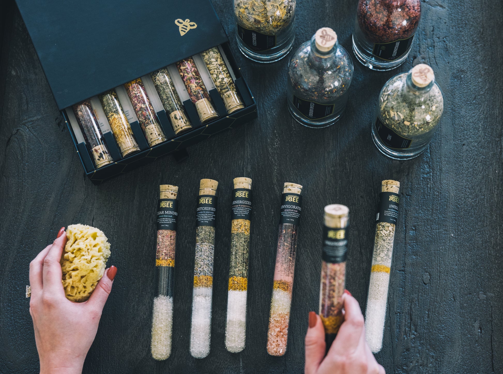 Generation Bee salt and bath cosmetics
