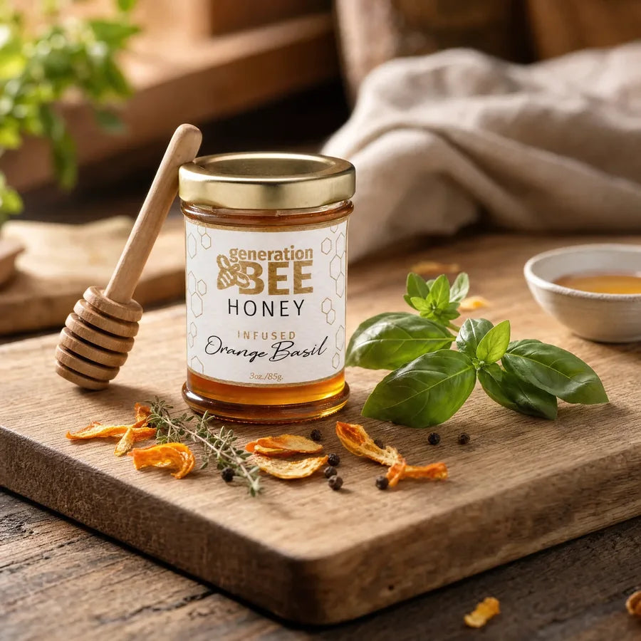 Orange Basil Honey 3 oz
