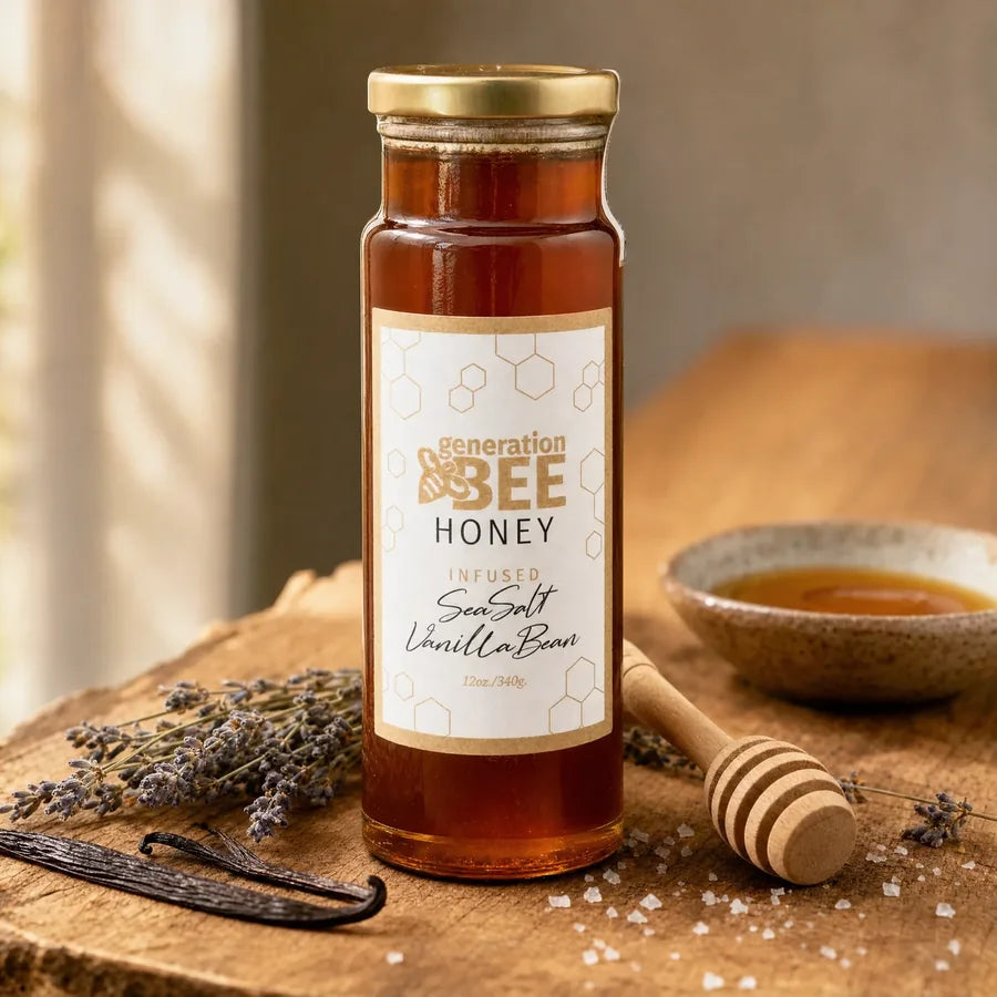 Sea Salt Vanilla Bean Honey 12 oz