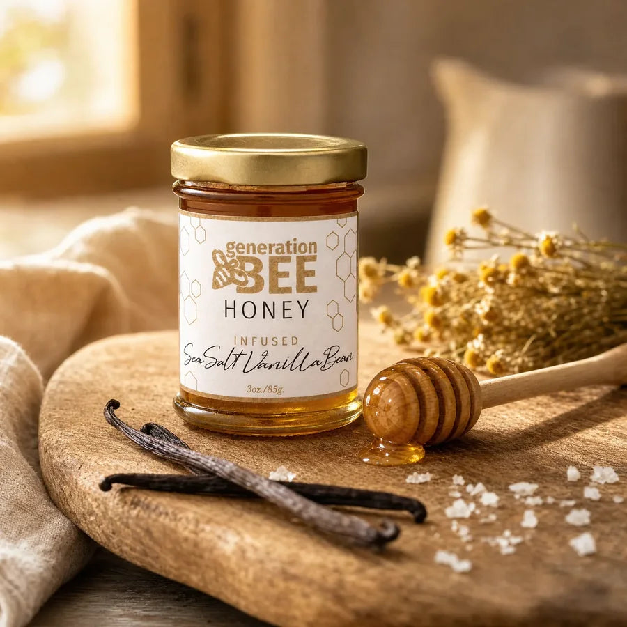 Sea Salt Vanilla Bean Honey 3 oz